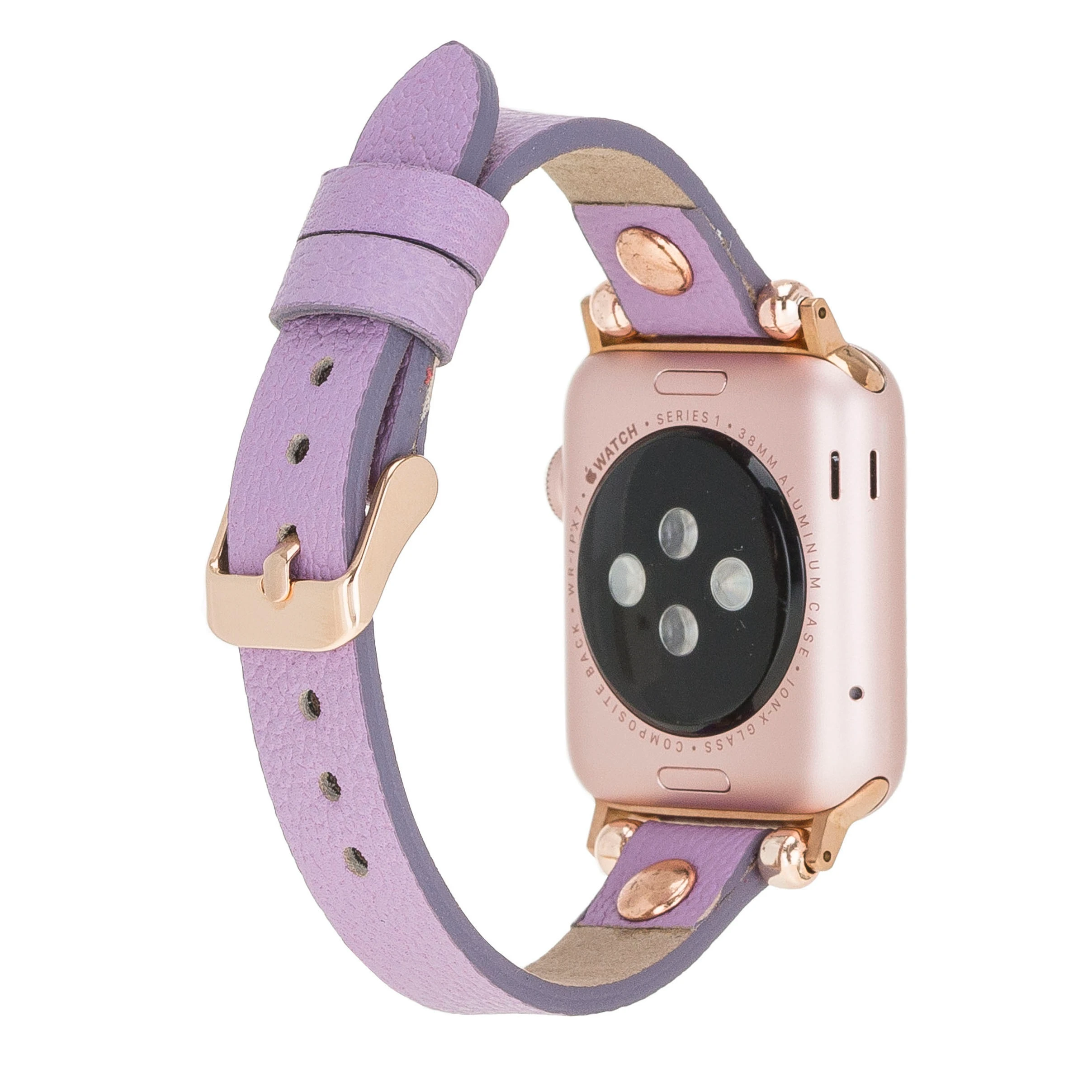 Apple Watch Uyumlu Deri Kordon 38-40-41mm RT CP22 Lila