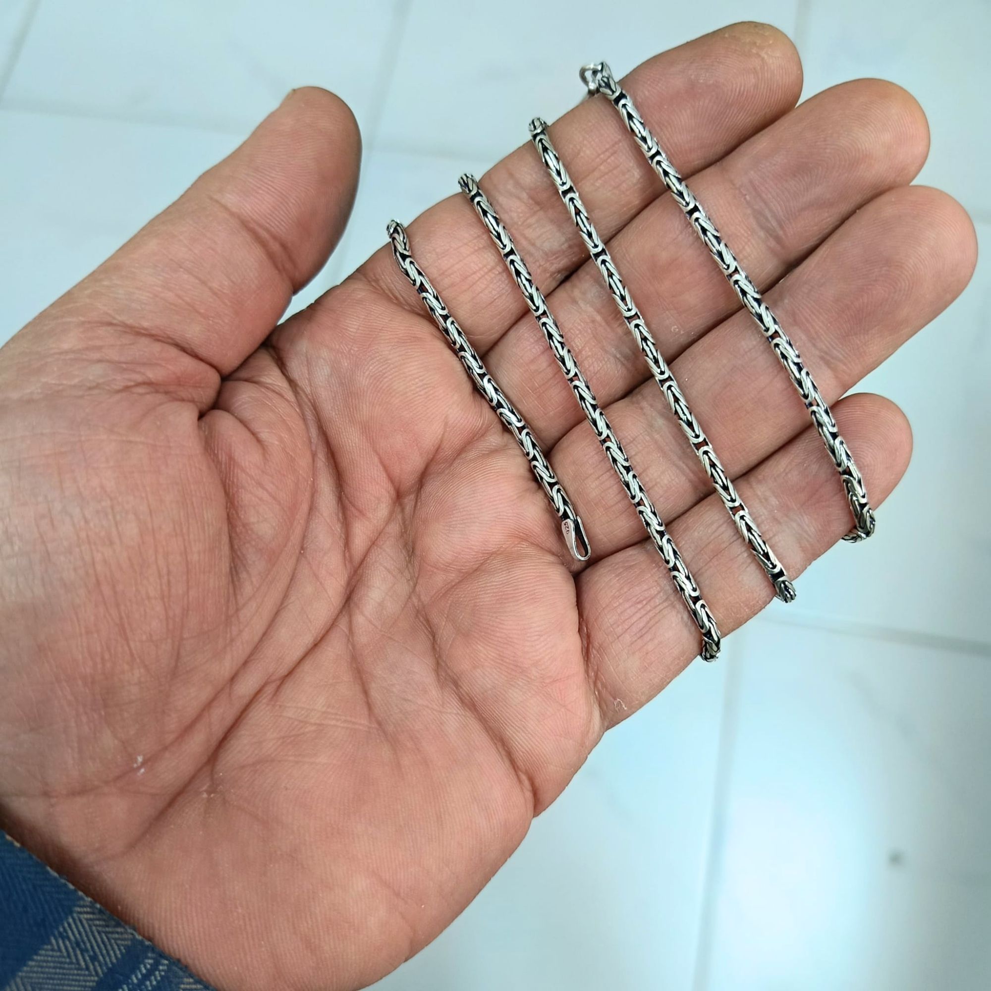 925 Ayar Gümüş Kral Zincir Kolye 2,5 mm 65 cm