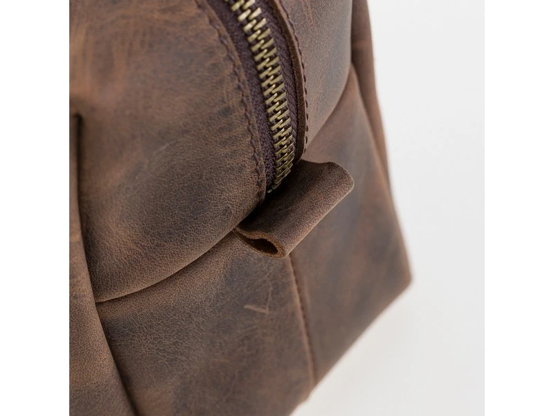 Deri Bakım Ve Seyahat Çantası, X Beden, G6 Kahverengi