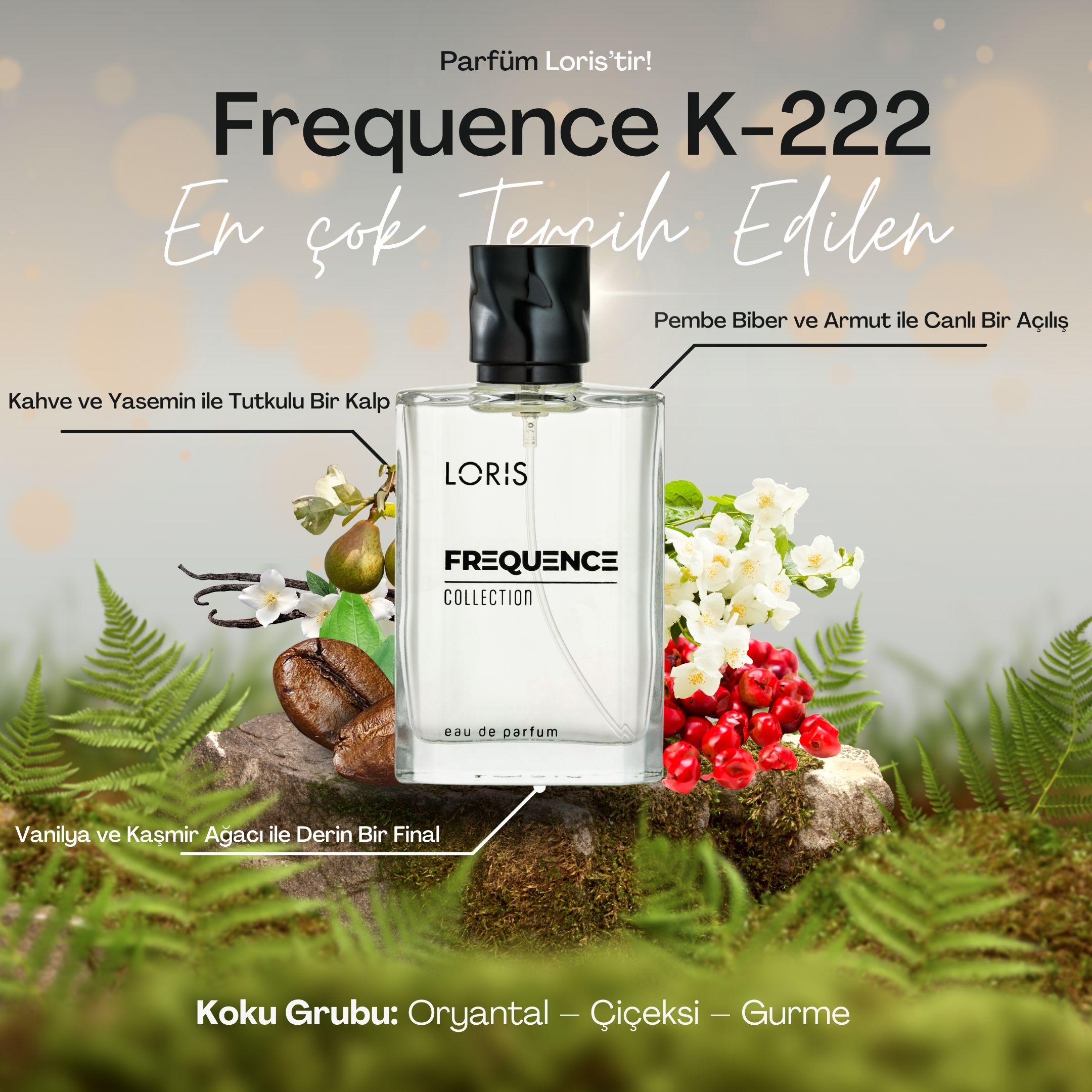 Loris K-222 Frequence Kadın Parfümü 50 ML
