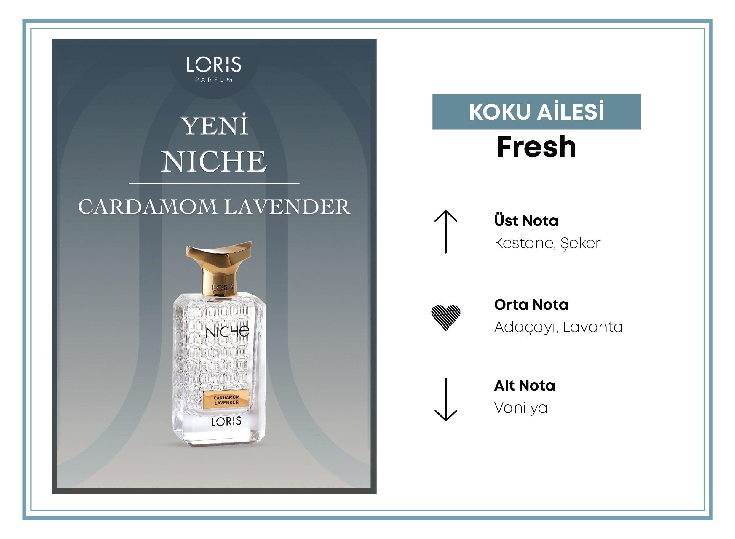 Niche Cardamom Lavender Parfüm 70 ML 