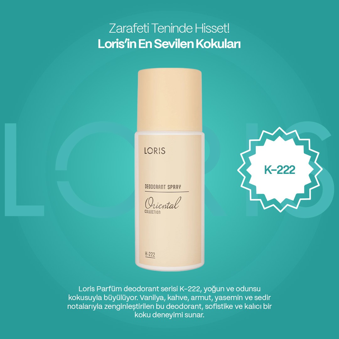 Loris Kadın K-222 Deodorant 150 ML