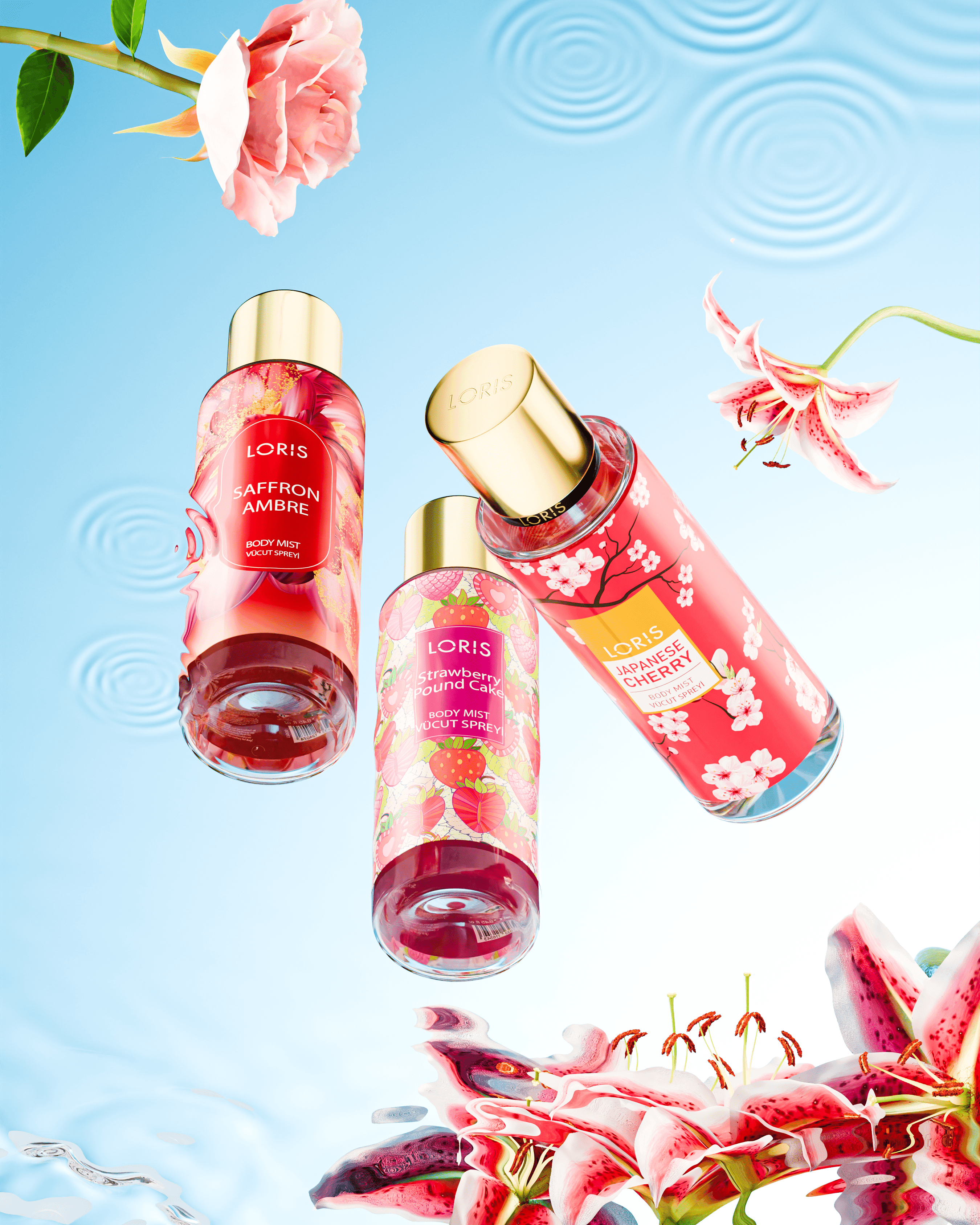 Loris Japanese Cherry Body Spray 250 ML