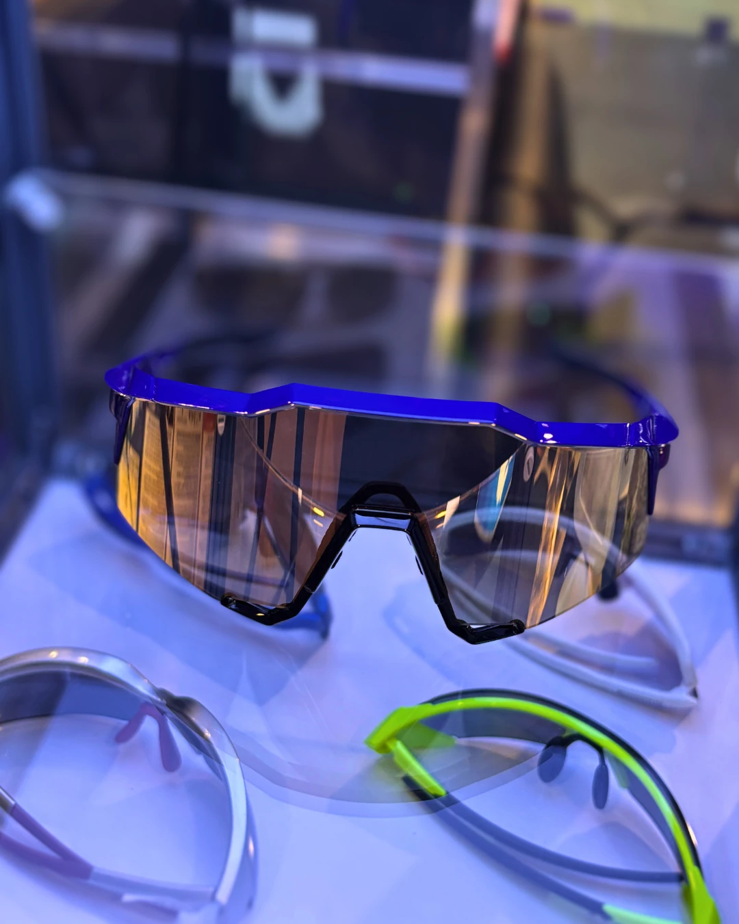 100% SPEEDCRAFT - Gloss Cobalt Blue - HiPER Copper Mirror Lens Gözlük