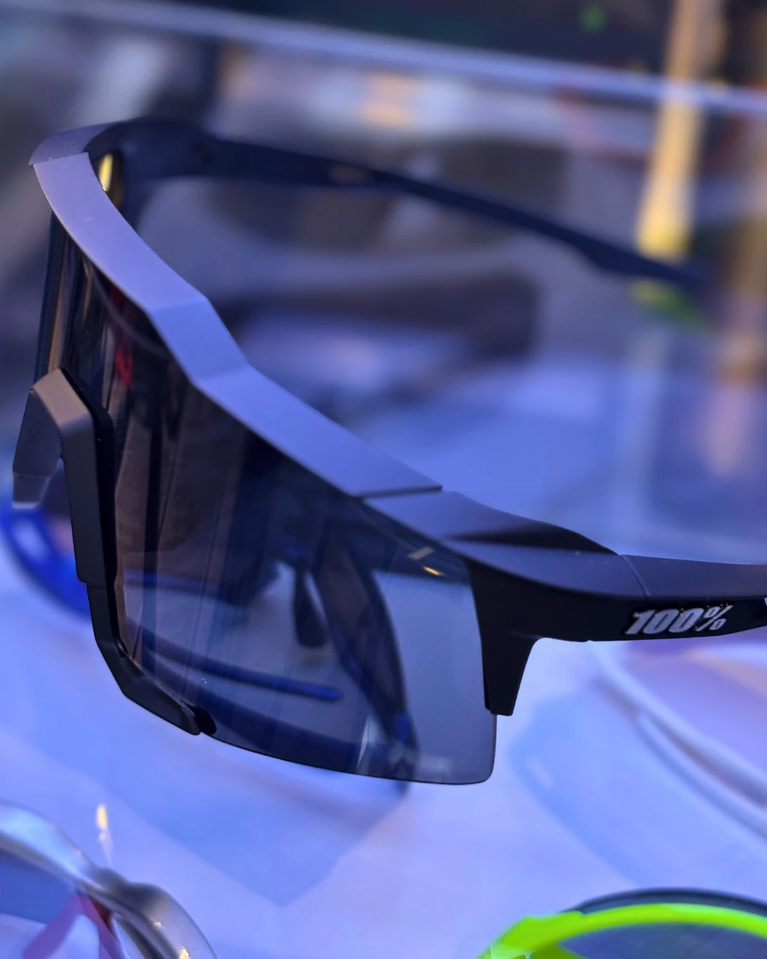 100% SPEEDCRAFT - Soft Tact Black - Smoke Lens Gözlük