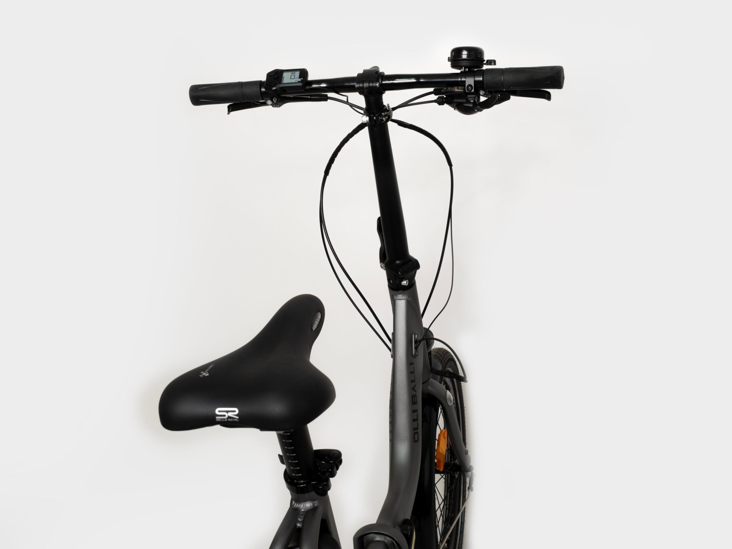 Olli Balli Urla Elektrikli Katlanır Bisiklet Shimano Steps e-5000 418w Batarya - Gri
