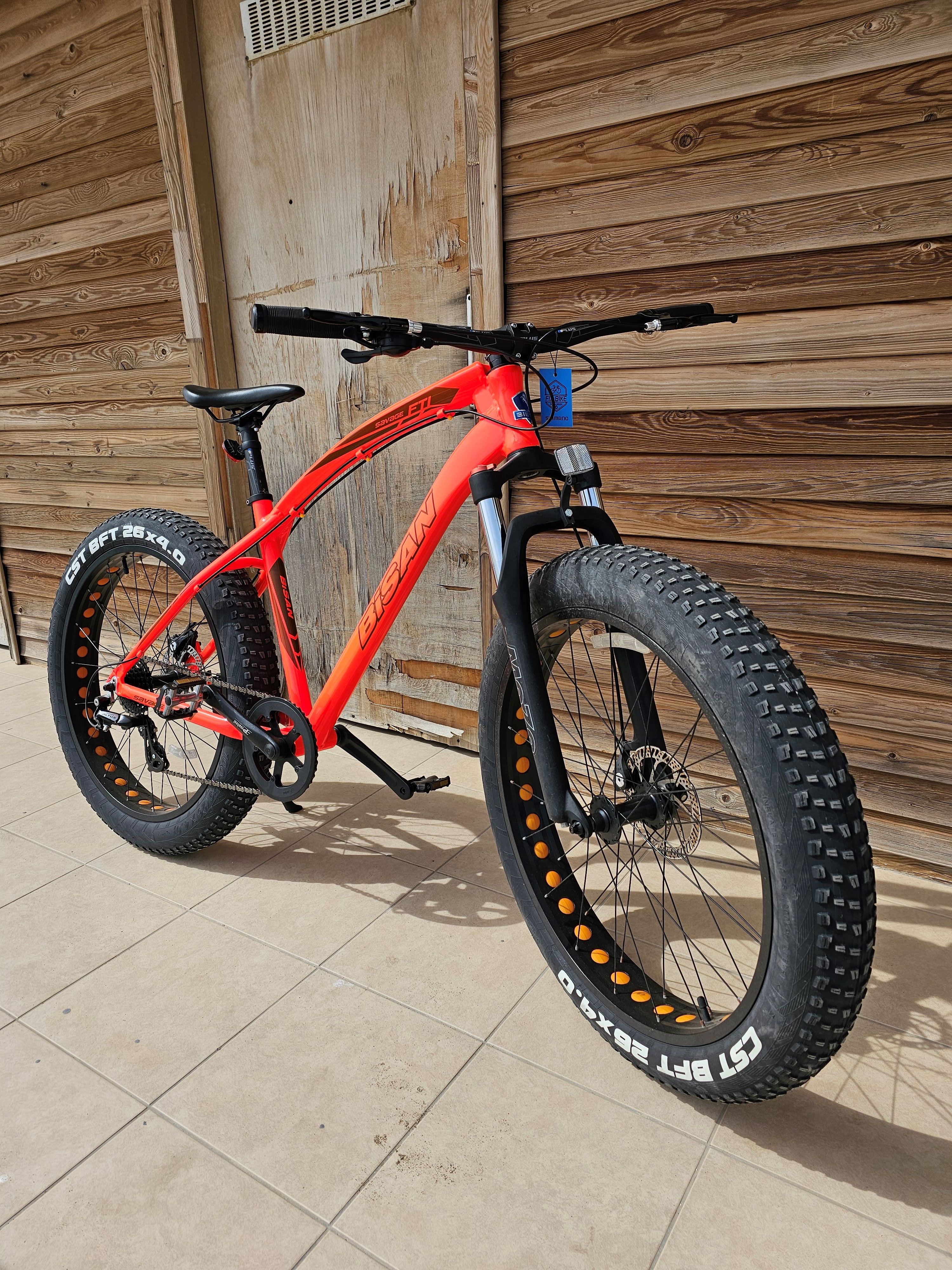 BİSAN Fat Bike/ SAVAGE FT1 - Turuncu Renk/ 26"Jant/ 45cm-18"