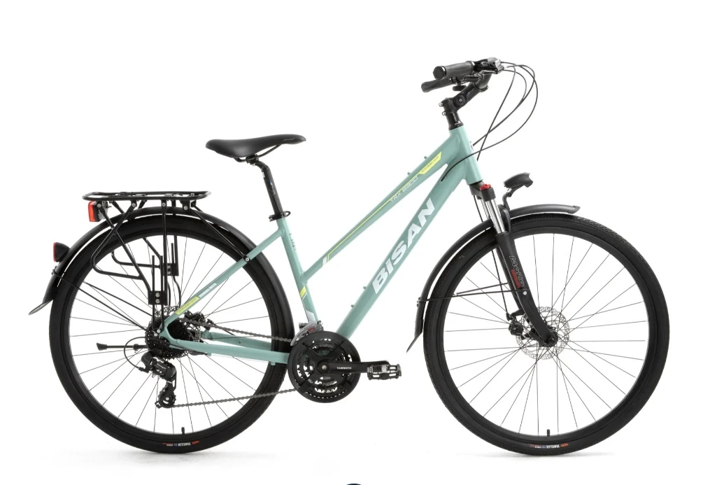 Trx 8300 City Bisan Şehir Bisikleti 3x9 Vites ÇAĞLA YEŞİLİ KADRO / BEYAZ SARI ETİKET 