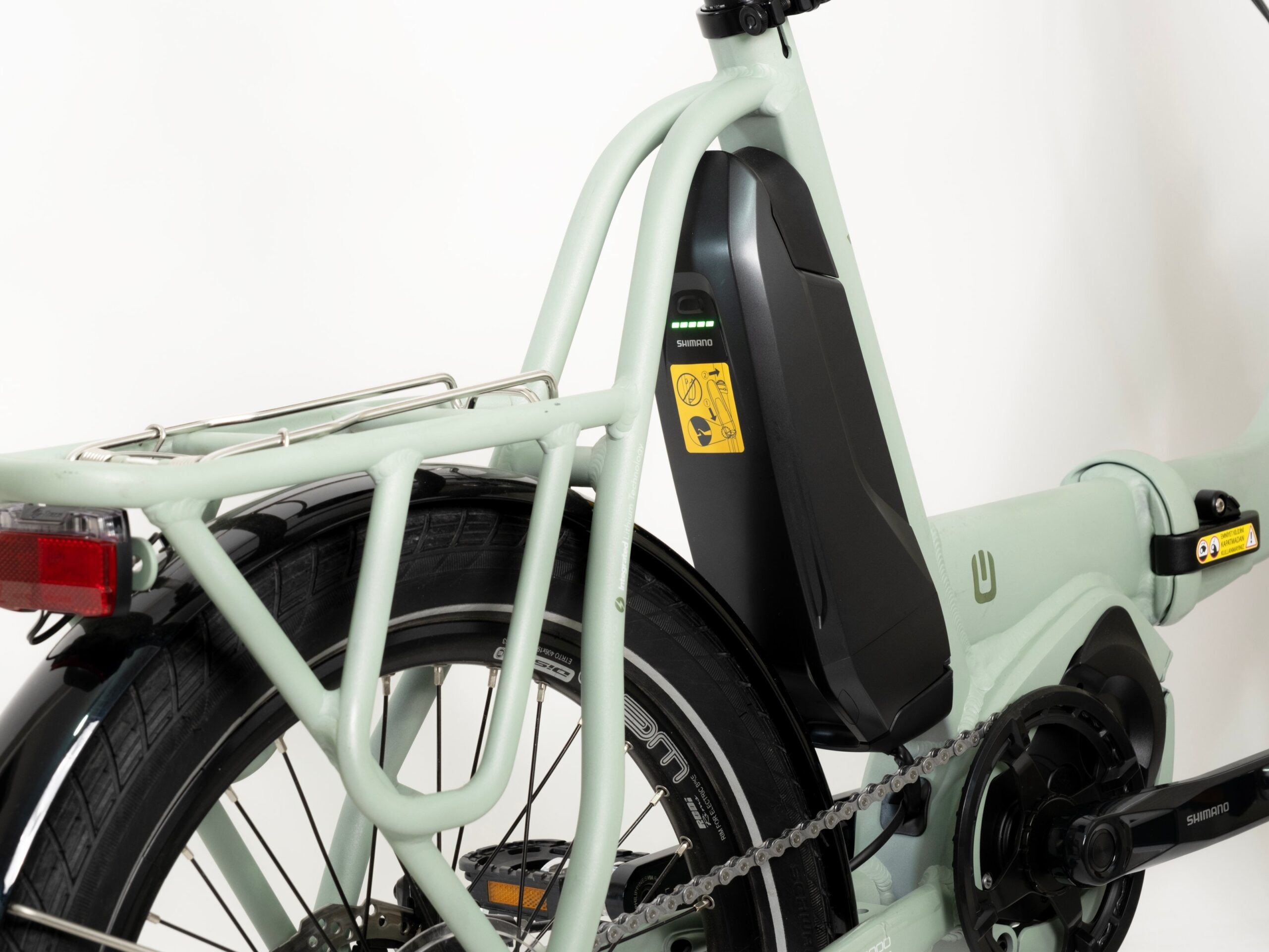 Olli Balli Urla Elektrikli Katlanır Bisiklet Shimano Steps e-5000 418w Batarya - Yeşil 