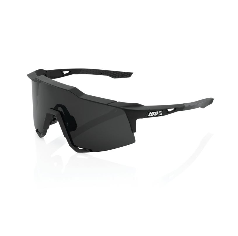 100% SPEEDCRAFT - Soft Tact Black - Smoke Lens Gözlük