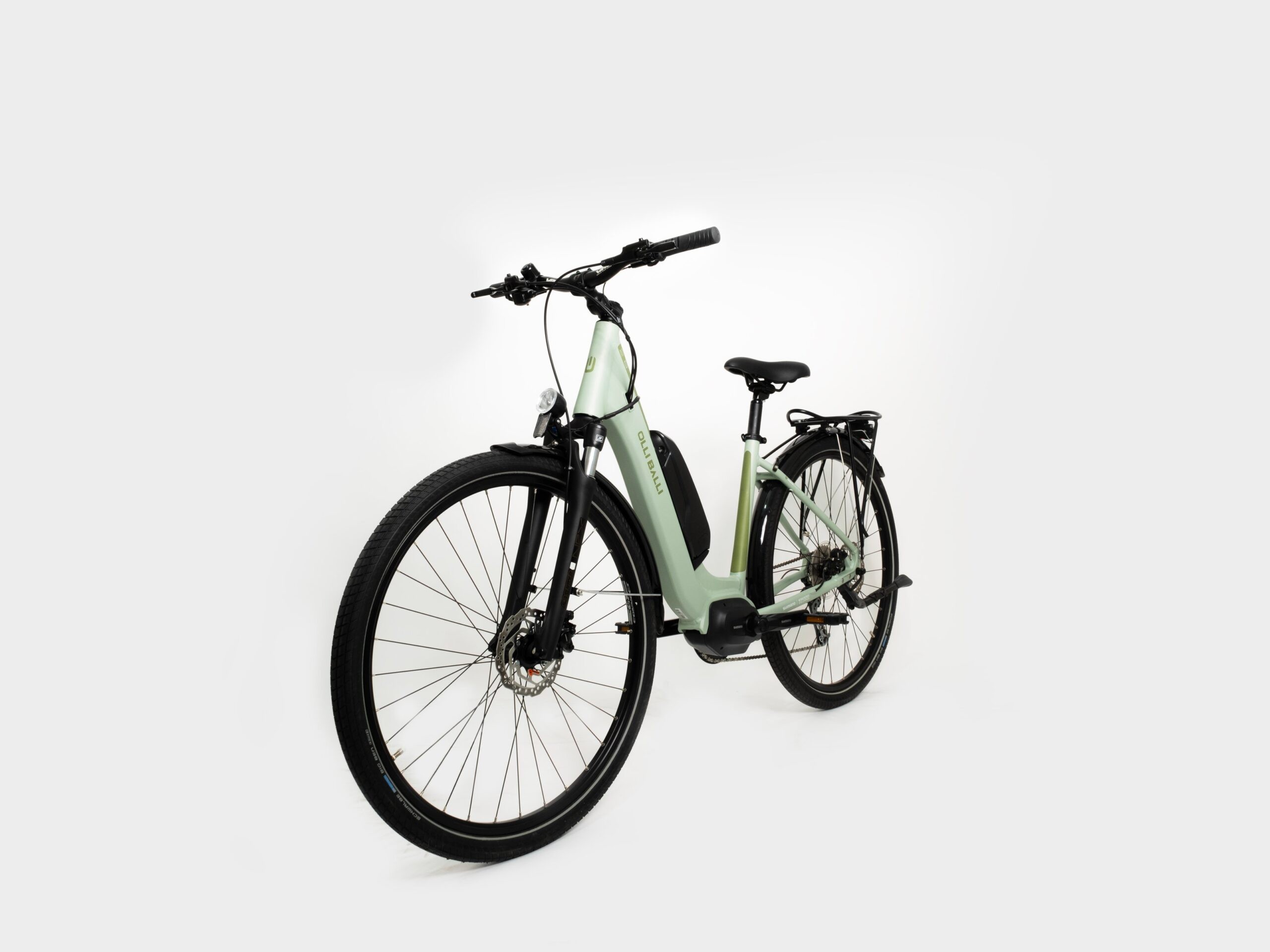 Olli Balli Efes Elektrikli Şehir Bisikleti Shimano Steps e-5000 418w Batarya - Yeşil 