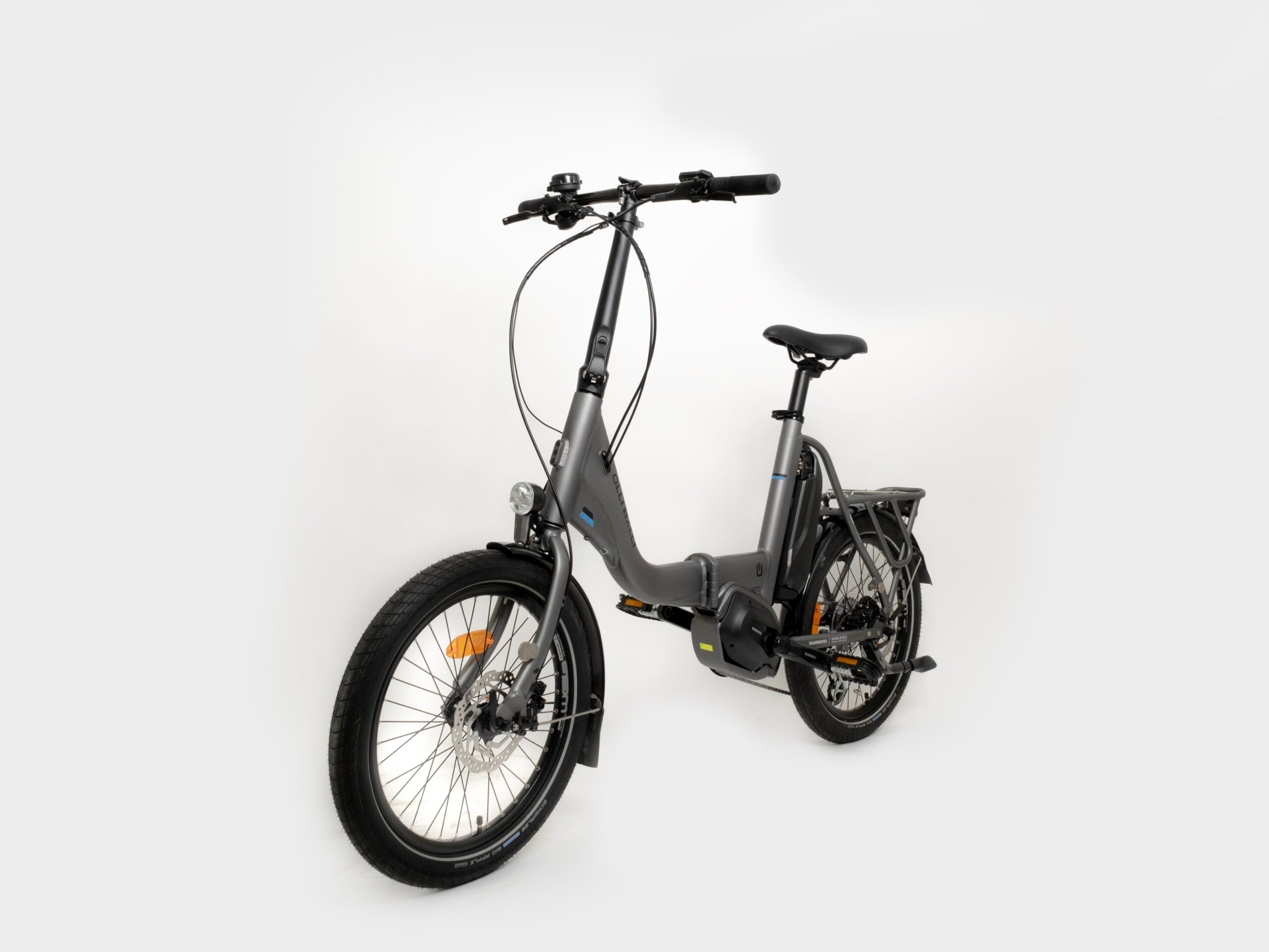 Olli Balli Urla Elektrikli Katlanır Bisiklet Shimano Steps e-5000 418w Batarya - Gri