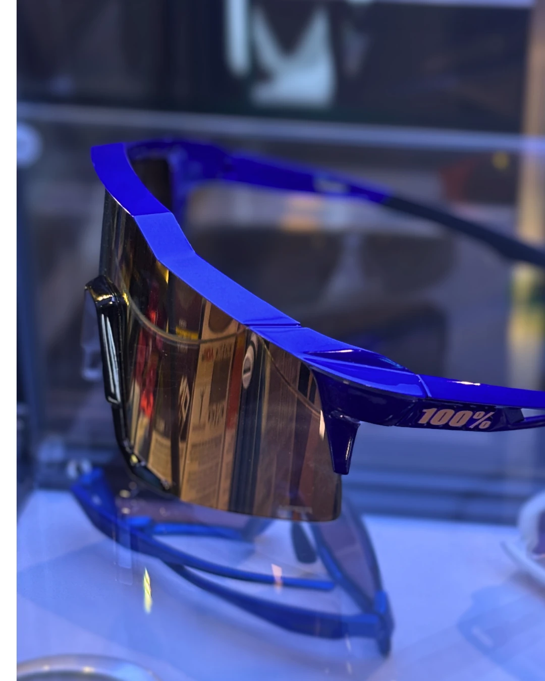 100% SPEEDCRAFT - Gloss Cobalt Blue - HiPER Copper Mirror Lens Gözlük