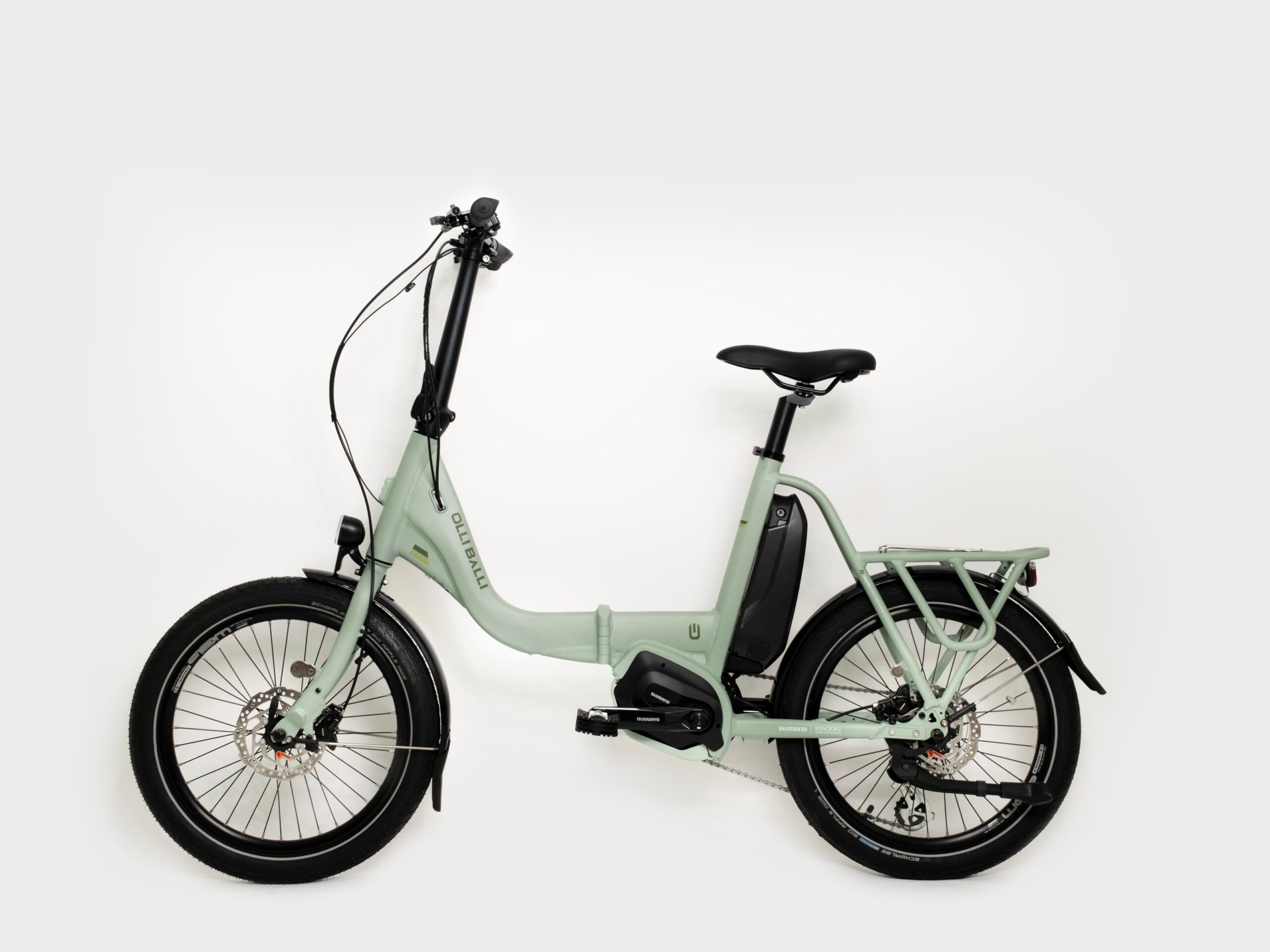 Olli Balli Urla Elektrikli Katlanır Bisiklet Shimano Steps e-5000 418w Batarya - Yeşil 