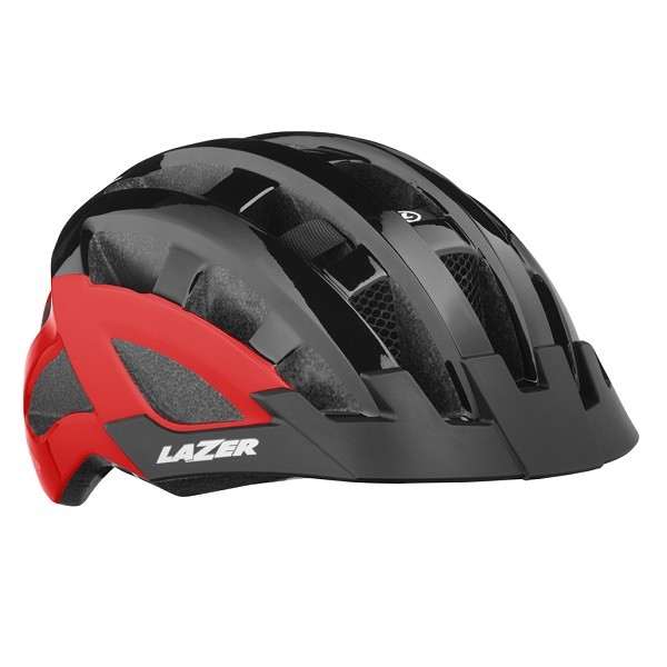 Lazer Bisiklet Kaskı Compact Dlx Siyah Kırmızı 54-61cm