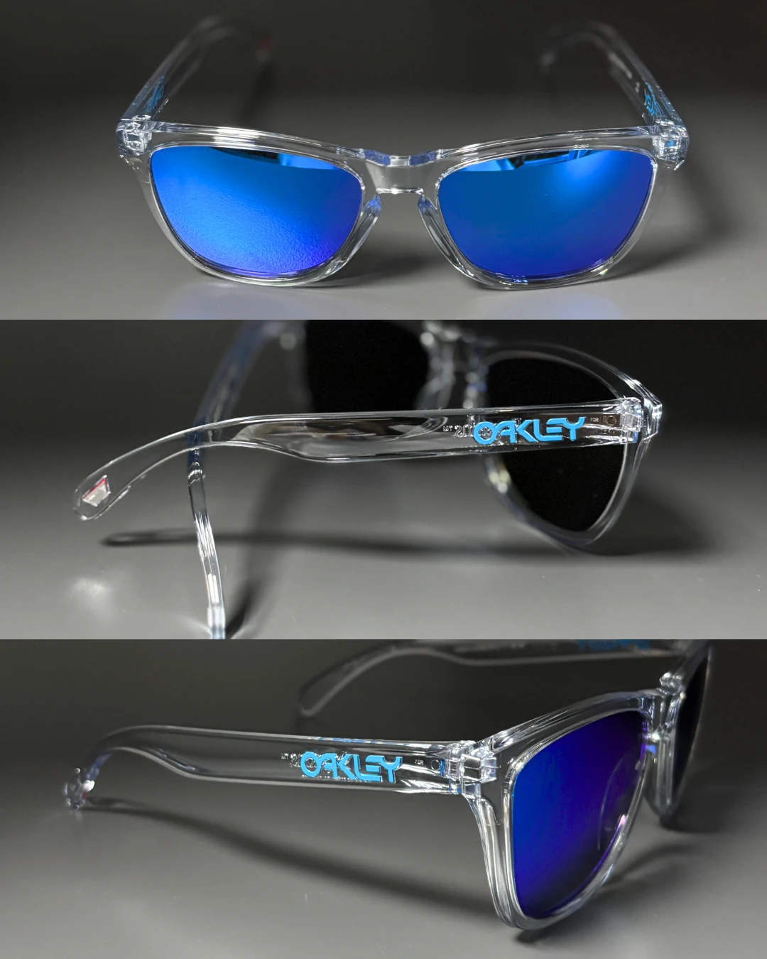 Oakley Frogskins 9013D0 Crystal Clear Prizm Sapphire