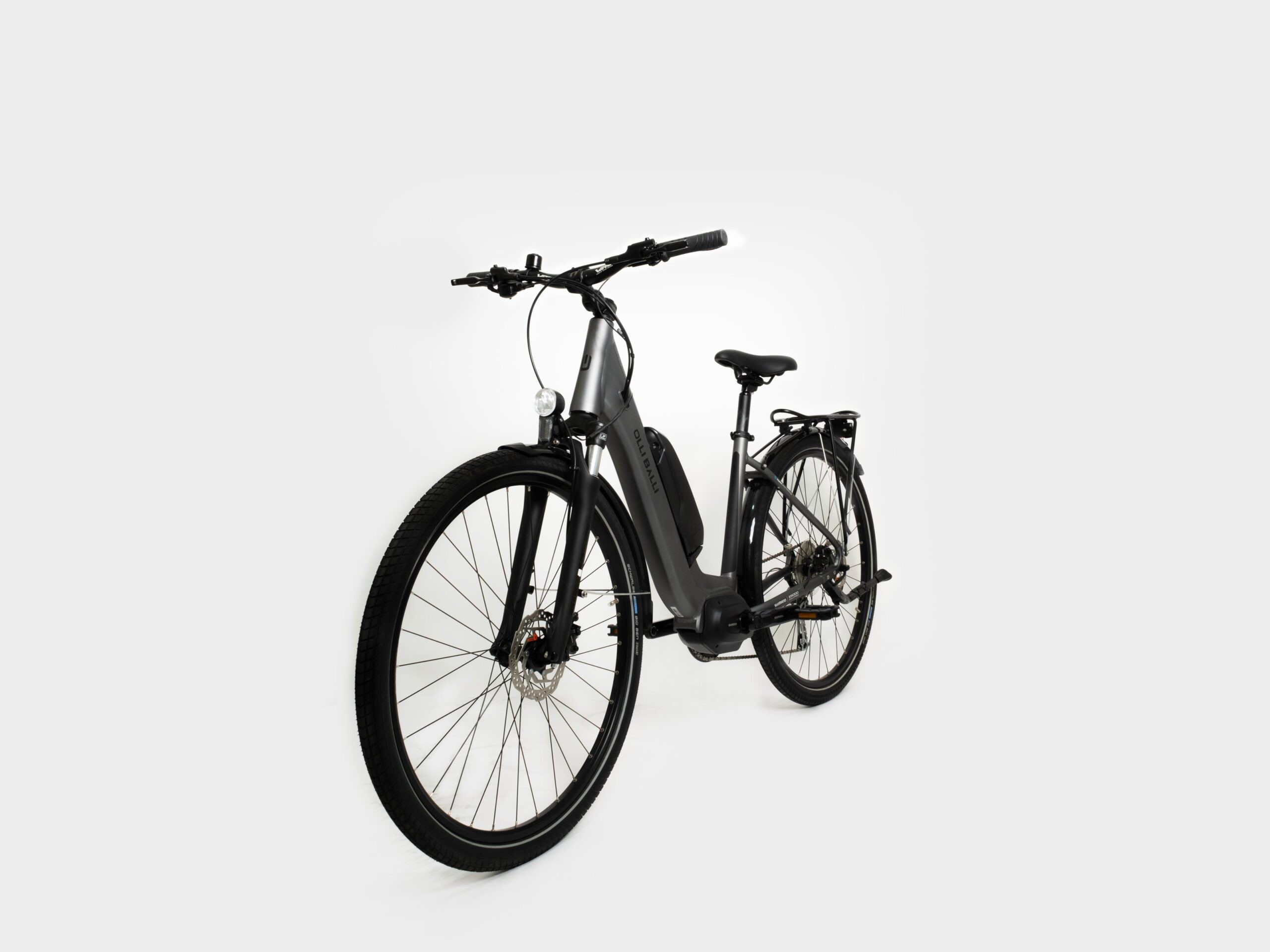 Olli Balli Efes Elektrikli Şehir Bisikleti Shimano Steps e-5000 418w Batarya - Gri
