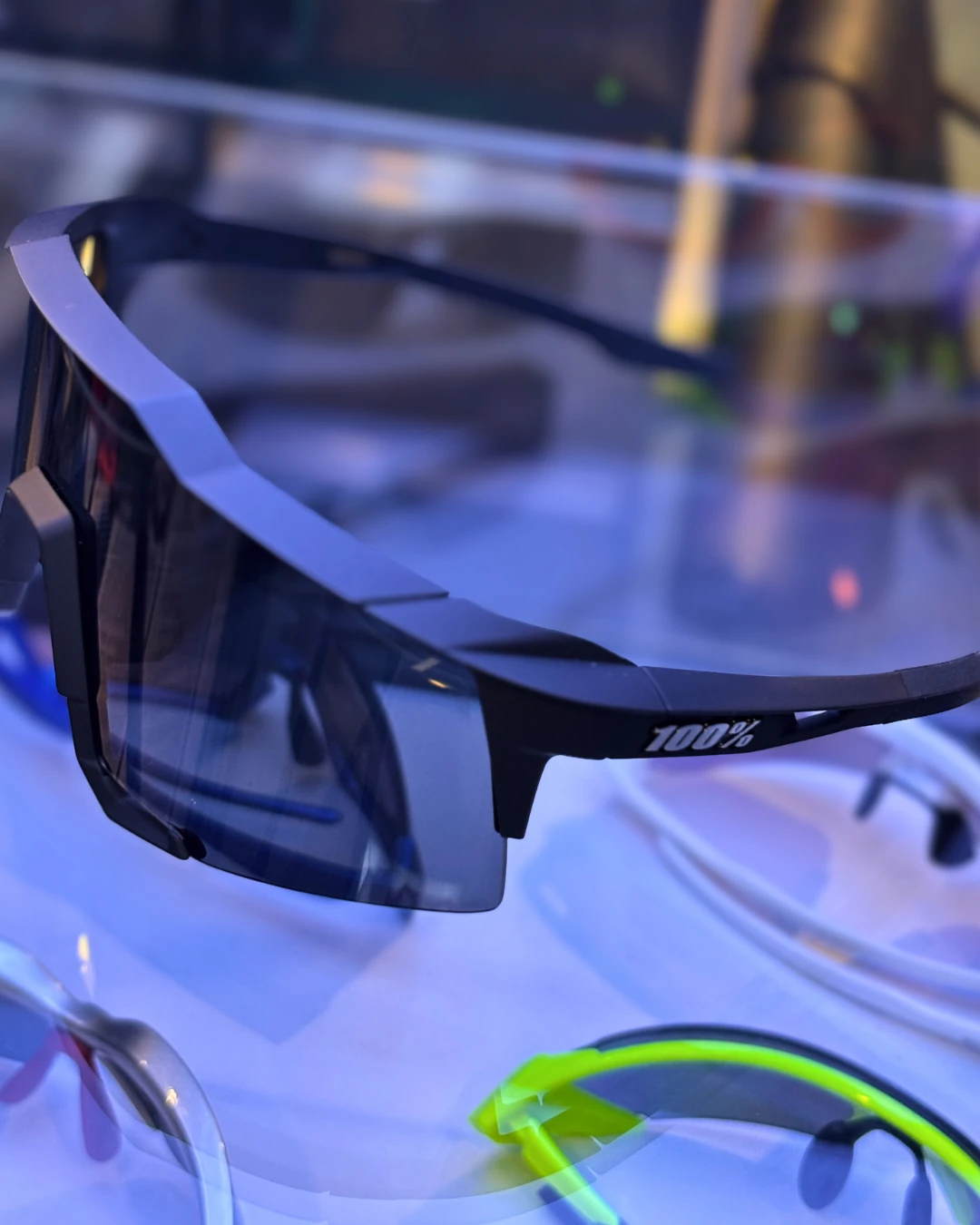 100% SPEEDCRAFT - Soft Tact Black - Smoke Lens Gözlük