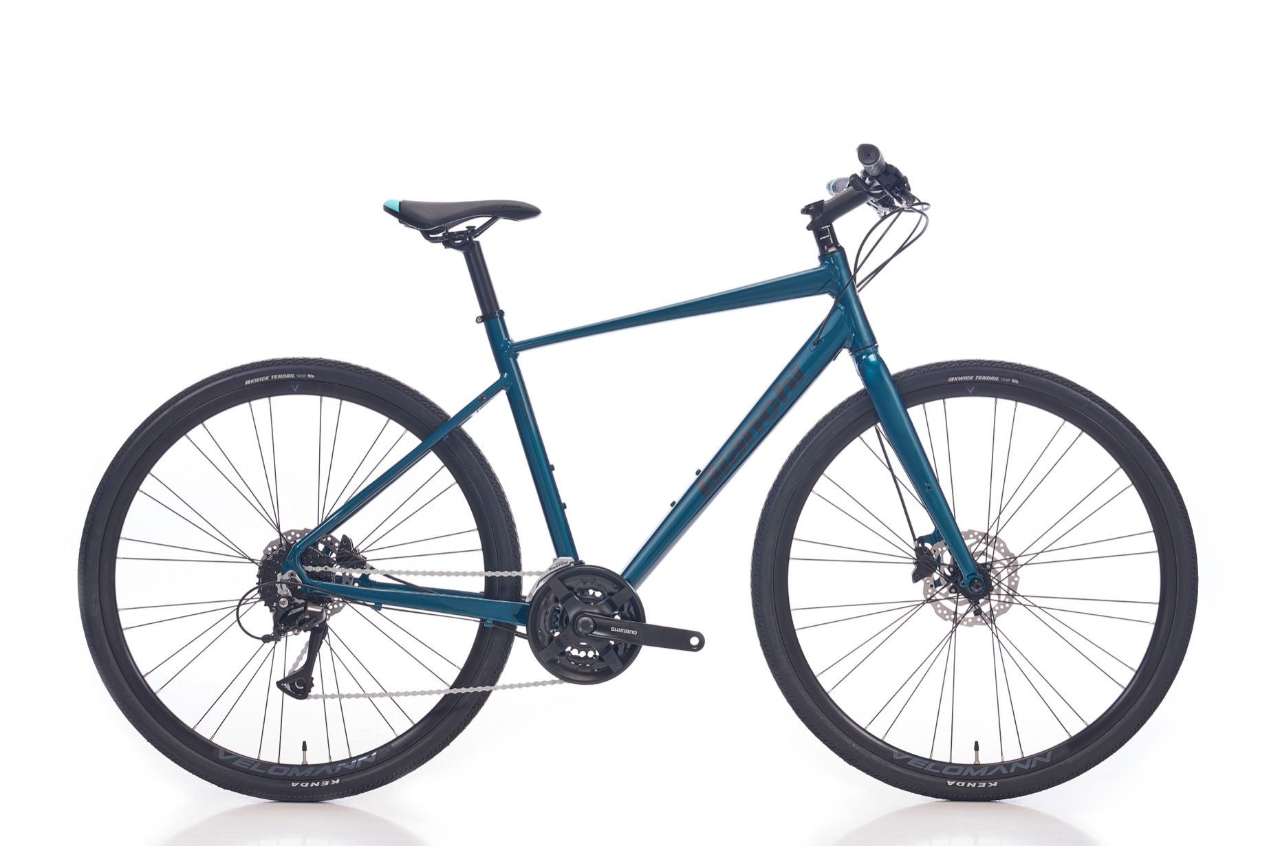 Bianchi Nirone7 Trekking Bisiklet 3x8 Acera Hidrolik Fren koyu mavi 51 cm