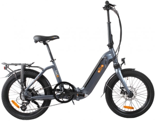 Alba Fold X Elektrikli Katlanır Bisiklet Shimano Hidrolik Frenli 2025 ANTRASİT GRİ