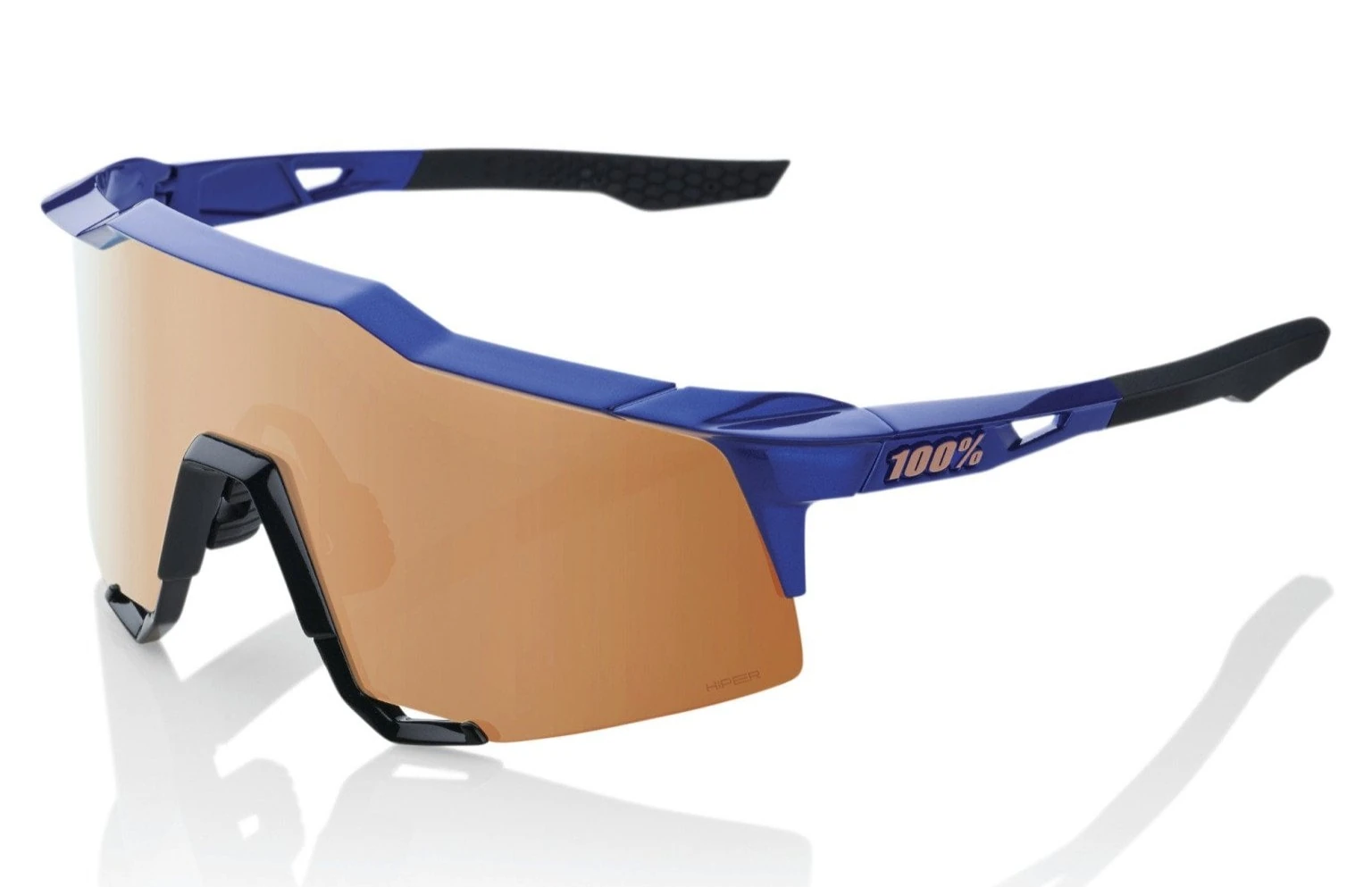 100% SPEEDCRAFT - Gloss Cobalt Blue - HiPER Copper Mirror Lens