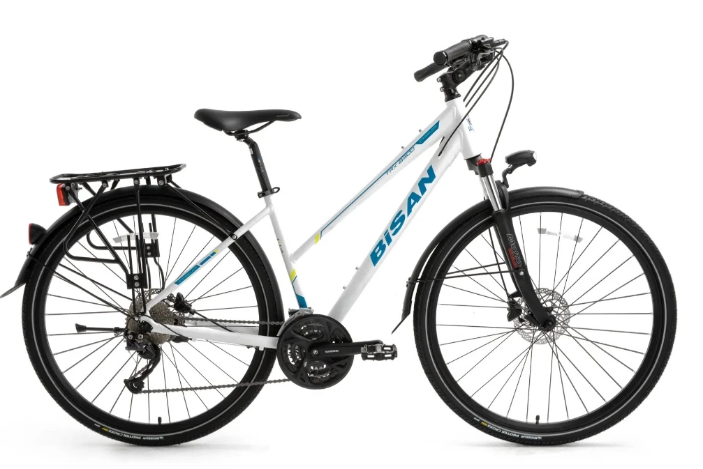 Trx 8300 City Bisan Şehir Bisikleti 3x9 Vites BEYAZ KADRO / MAVİ YAZI