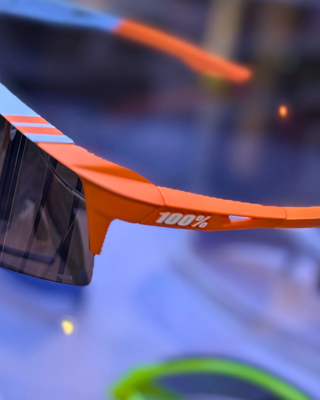 100% SPEEDCRAFT - Soft Tact Two Tone - HiPER Silver Mirror Lens Gözlük