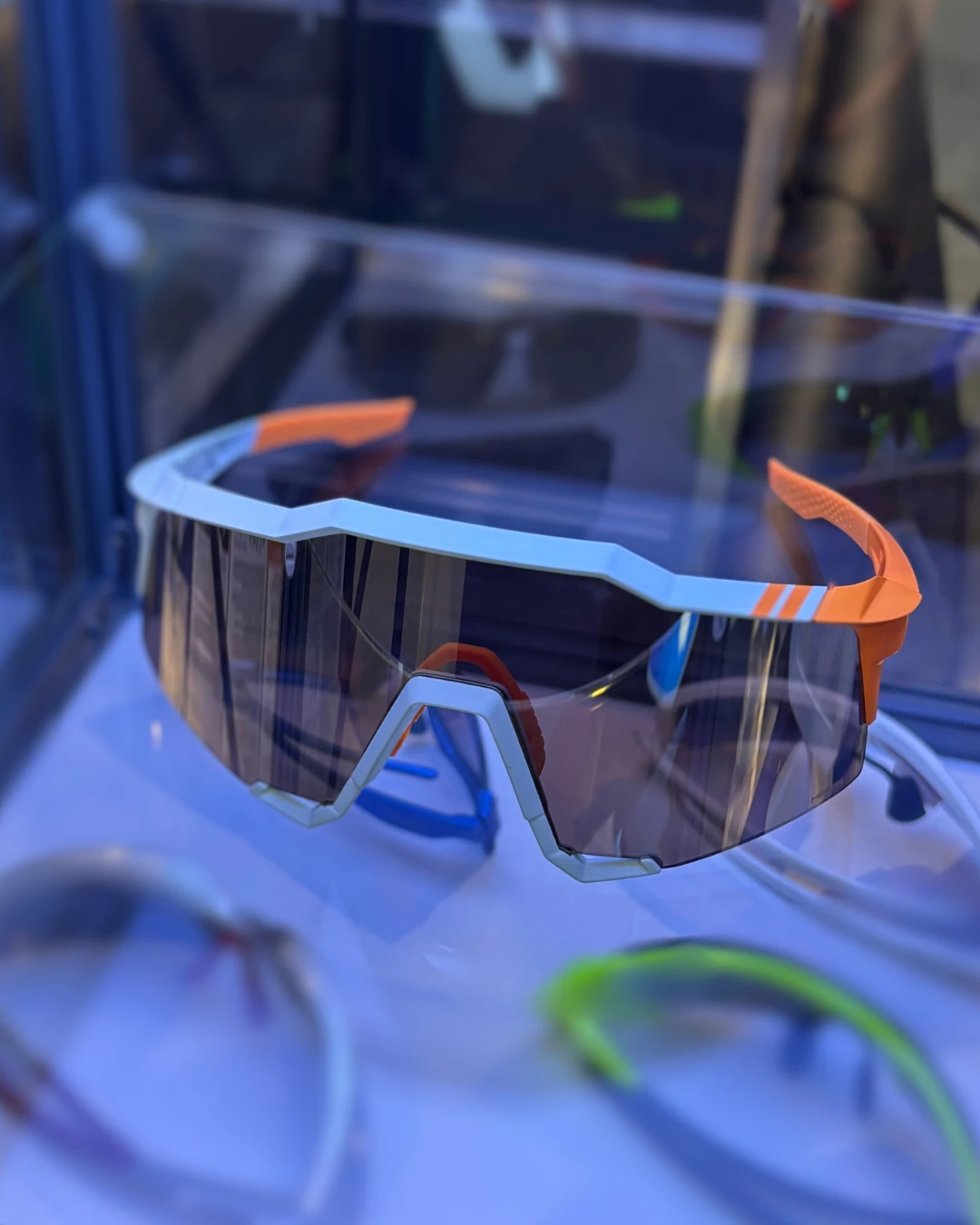 100% SPEEDCRAFT - Soft Tact Two Tone - HiPER Silver Mirror Lens Gözlük