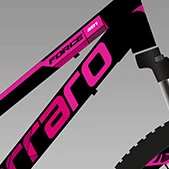 CARRARO FORCE 201 20" 21-V VB  MAT  SIYAH-FUSYA-BEYAZ R2 25KADRO