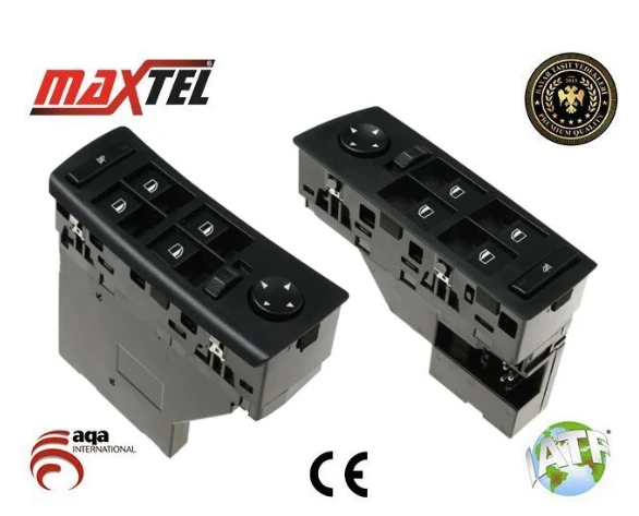 BMW X5 E53 Ön Sol Cam Düğmesi Ayna Katlamasız Turuncu Işık (00-06) 61316962505