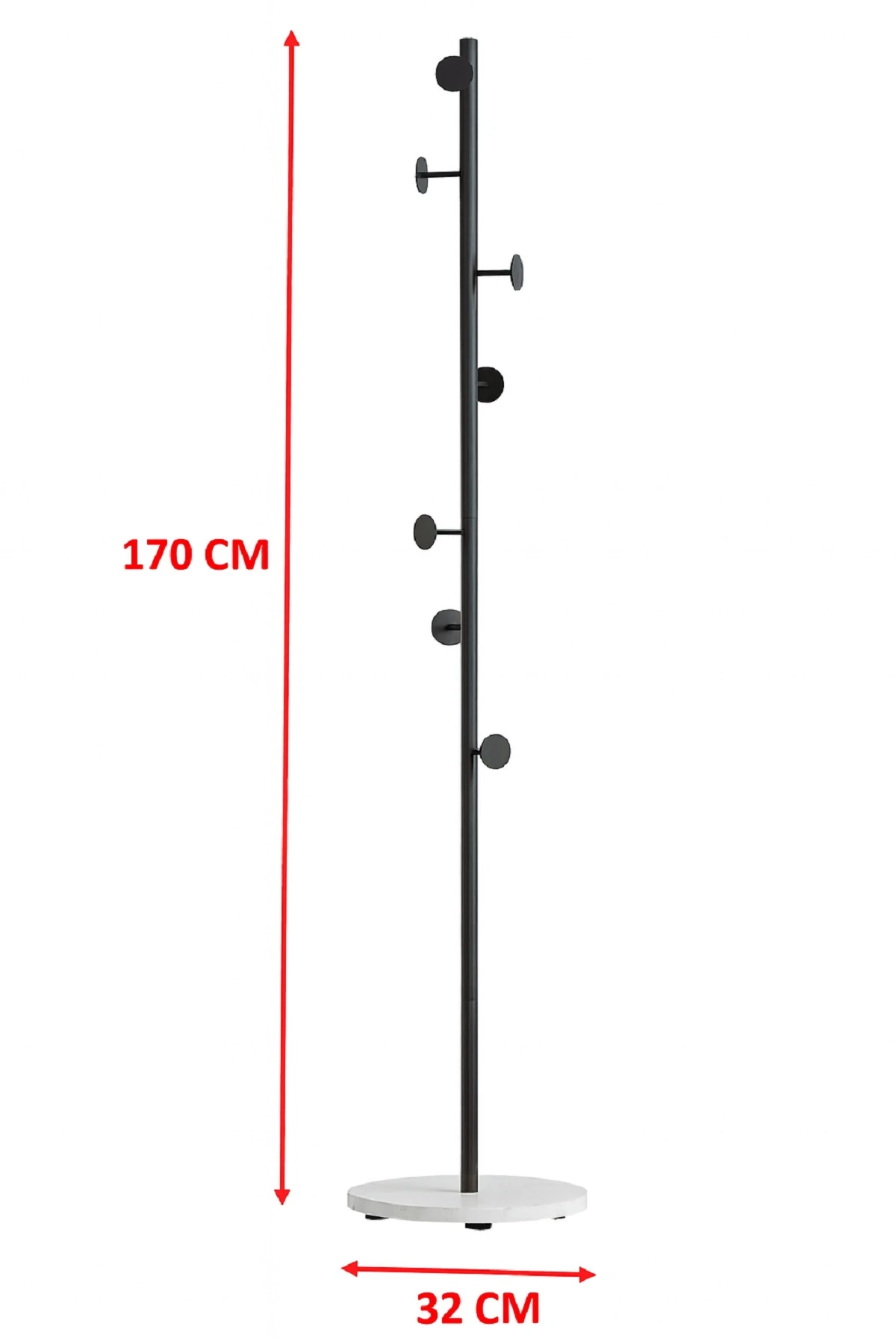 Metal Ayaklı Askılık Elbise Askısı Portmanto