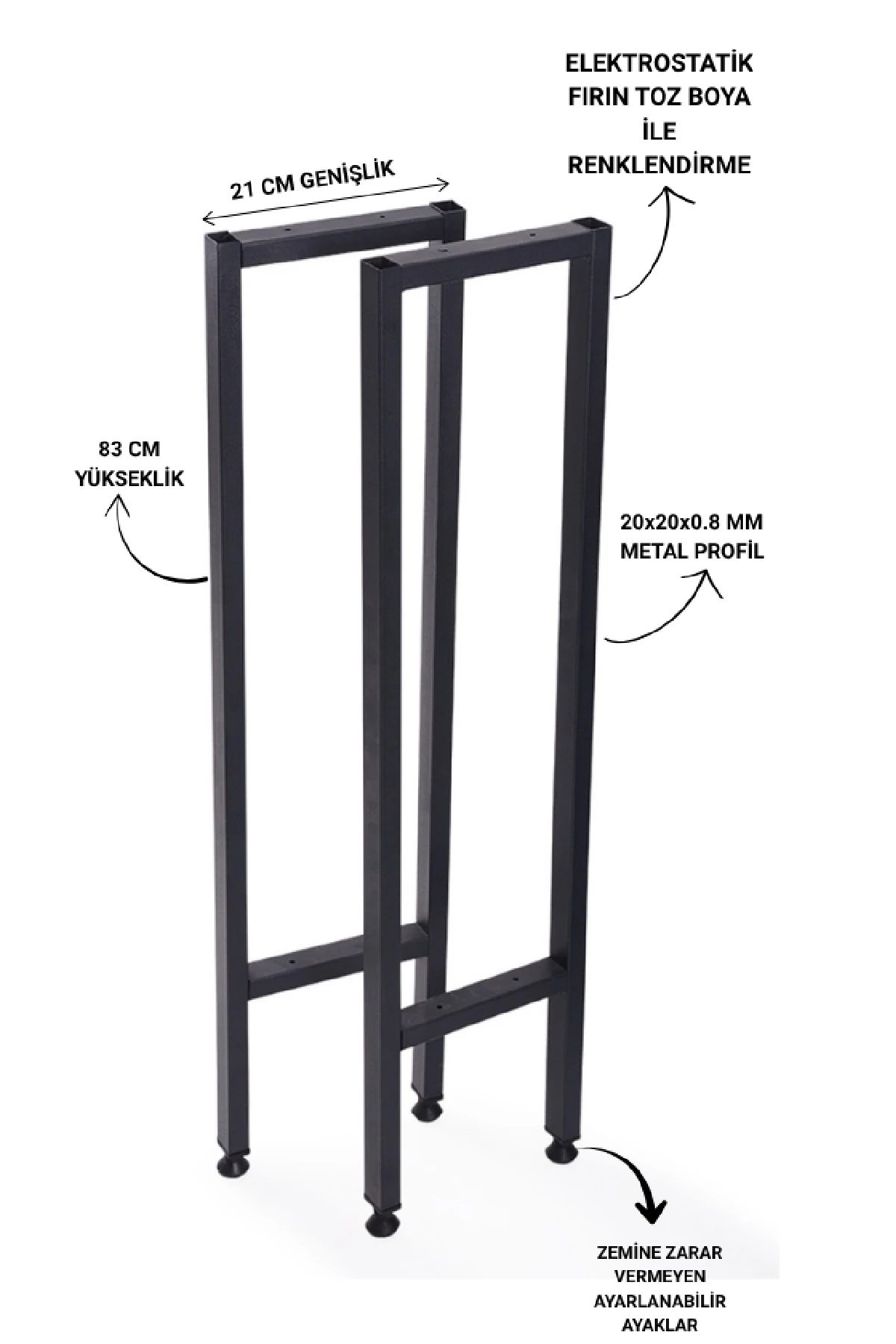 Metal Mobilya Ayağı