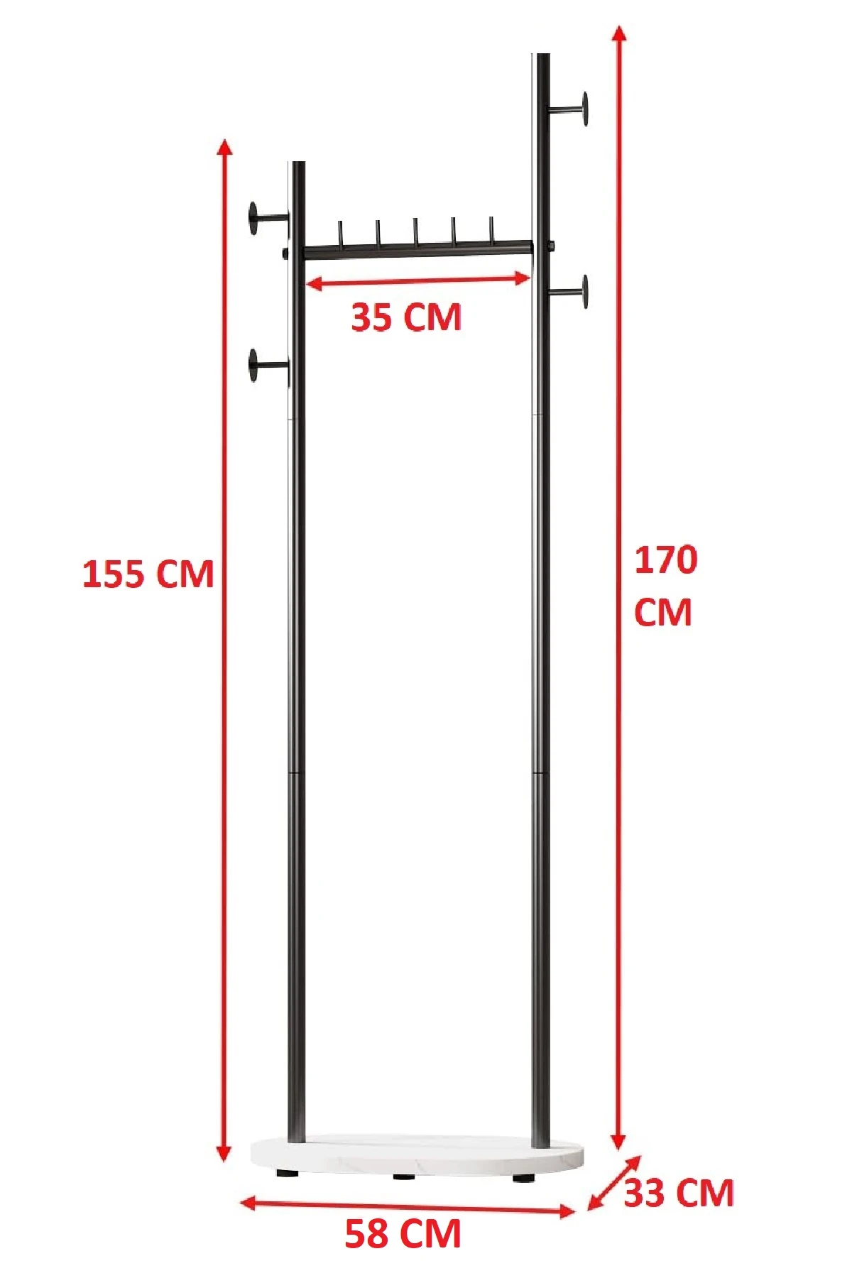 Metal Ayaklı Askılık Elbise Askısı Portmanto Konfeksiyon Elbise Askılığı