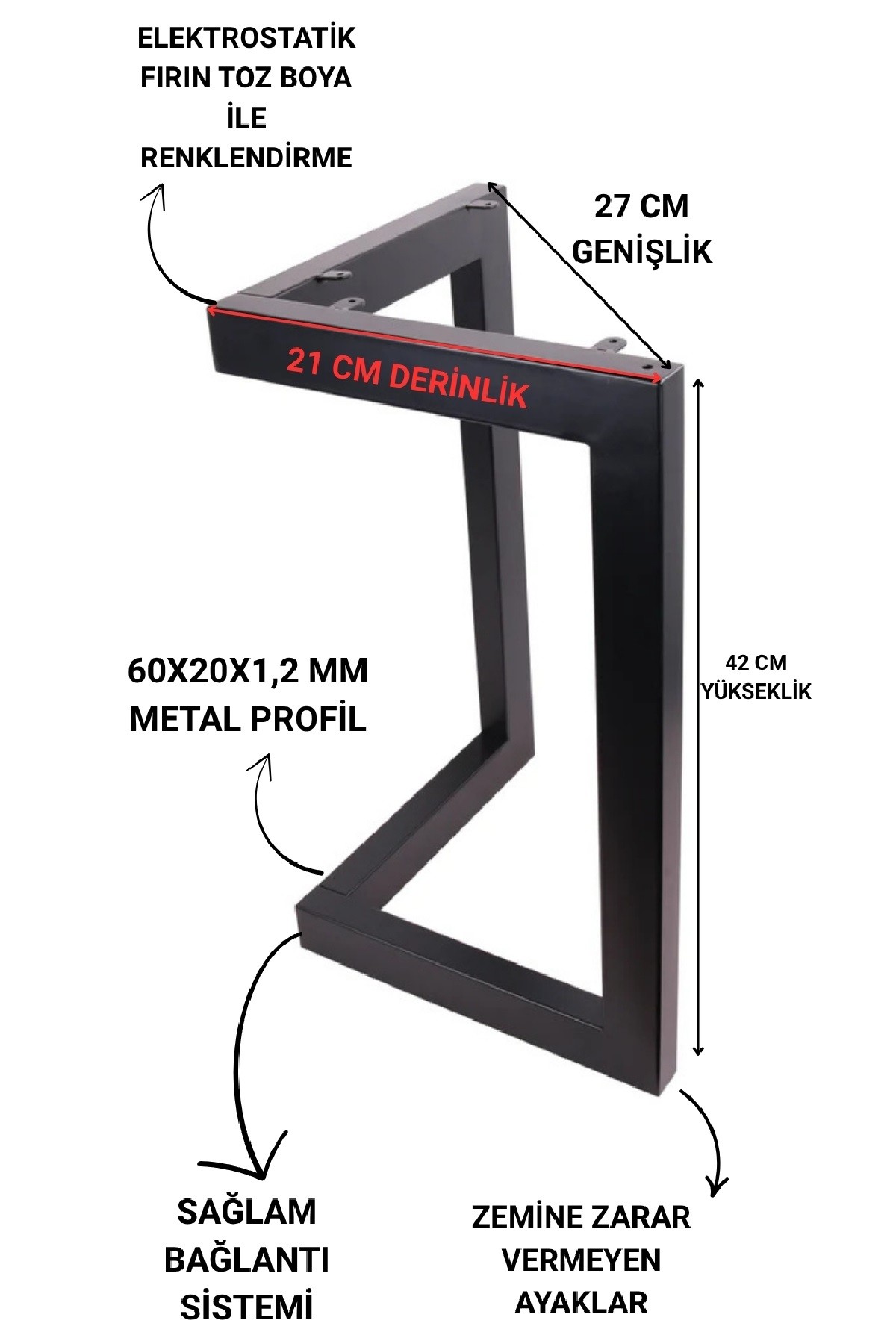 Metal Mobilya Ayağı