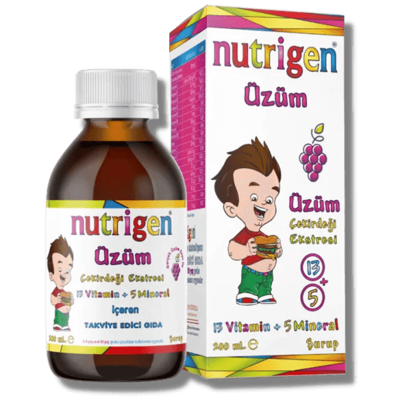 Nutrigen Üzüm Çekirdeği Ekstresi Multivitamin 200 ml Şurup