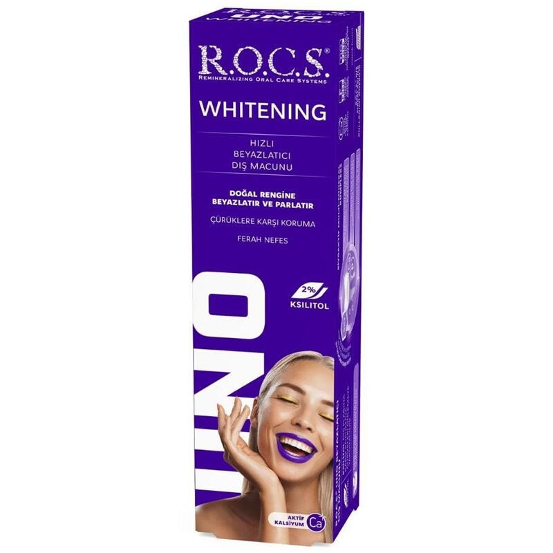 Rocs Uno Whitening Hızlı Beyazlatıcı Diş Macunu 60ml