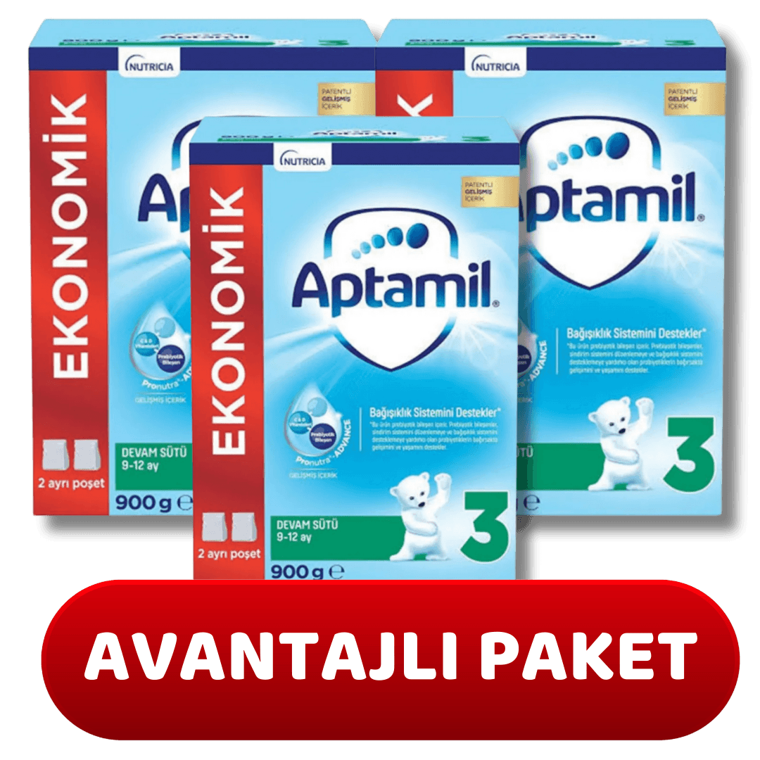 Aptamil 3 Devam Sütü 900 gr 9-12 Ay - 3 adet