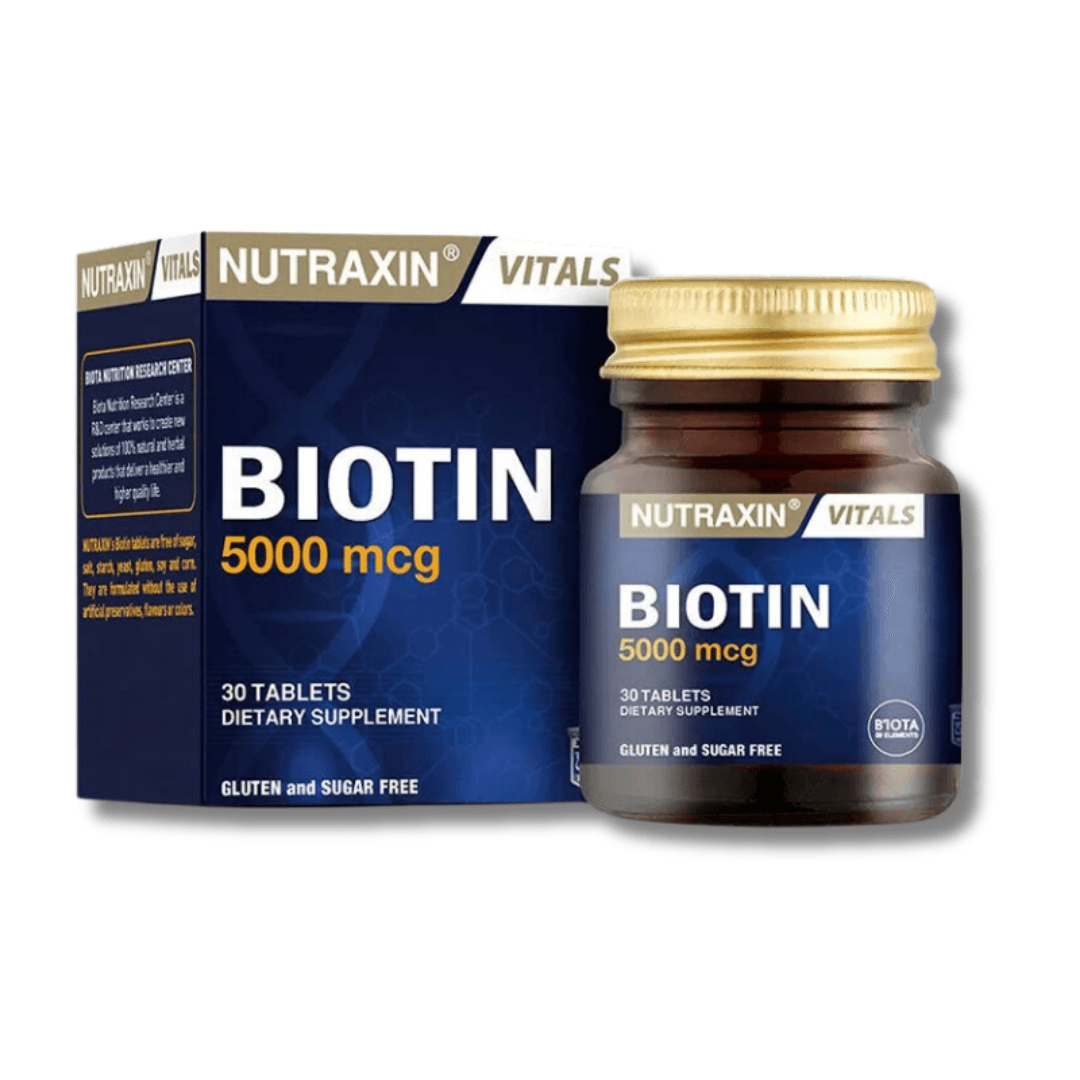 Nutraxin Biotin 5000 mcg Takviye Edici Gıda 30 Tablet