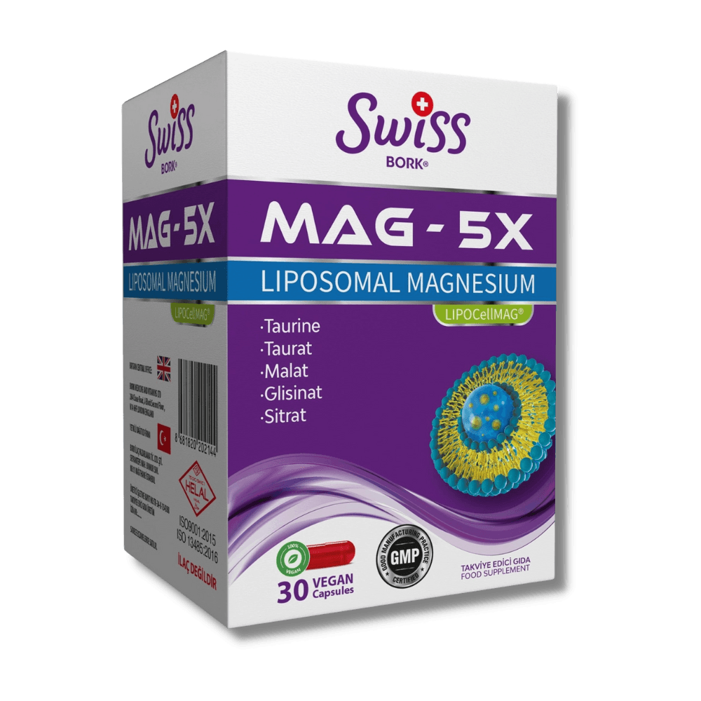 Swiss Bork Mag-5X Liposomal Magnesium 30 Kapsül