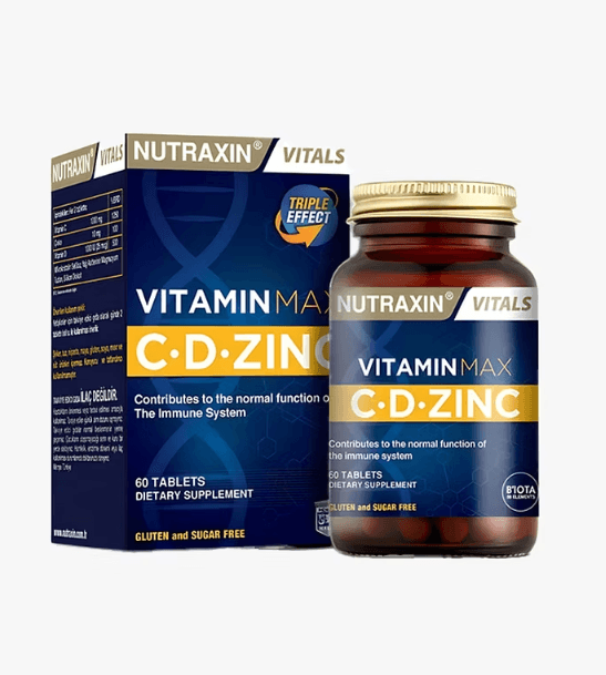 Nutraxin Vitamin Max C.D Çinko 60 Tablet