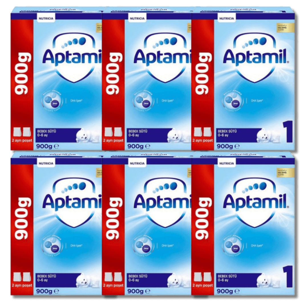 Aptamil 1 Bebek Sütü 900 gr 0-6 Ay - 6 adet