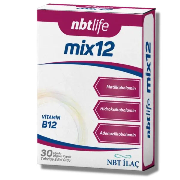 NBT Life Mix Vitamin B12 30 Kapsül Ürün Fiyatı ve Yorumları