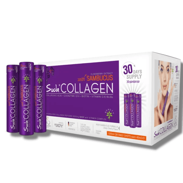 Suda Collagen Sambucus Vişne 40 ml x 30 Shots