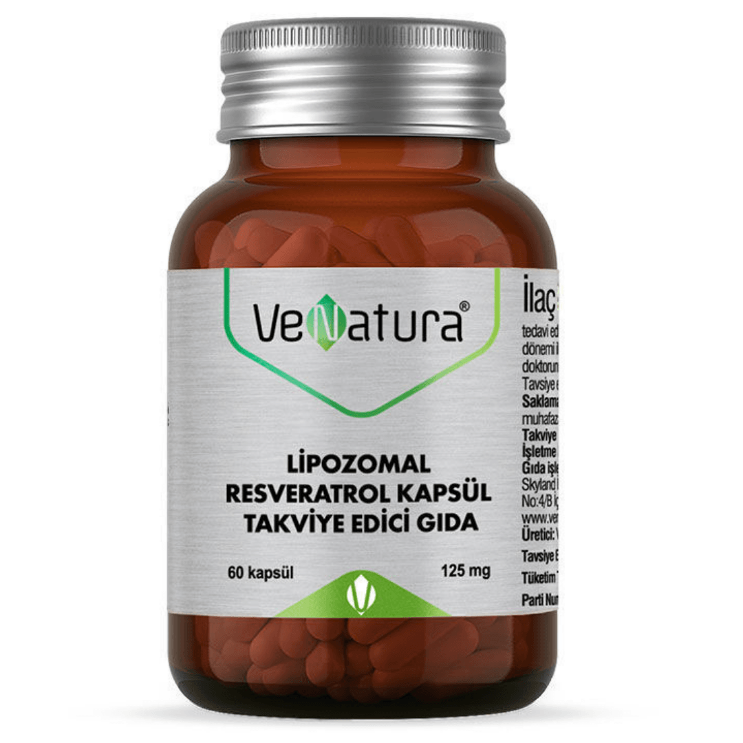 VeNatura Lipozomal Resveratrol Kapsül Takviye Edici Gıda 60 Kapsül