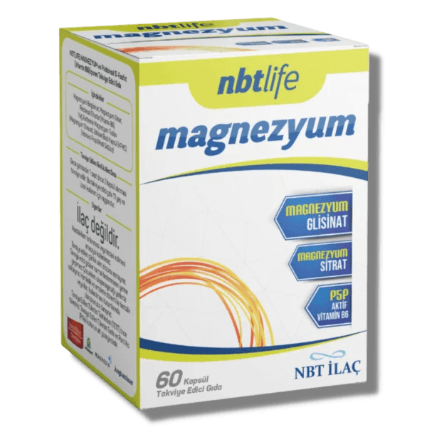 NBT Life Magnezyum Bisglisinat ve Sitrat 60 Kapsül