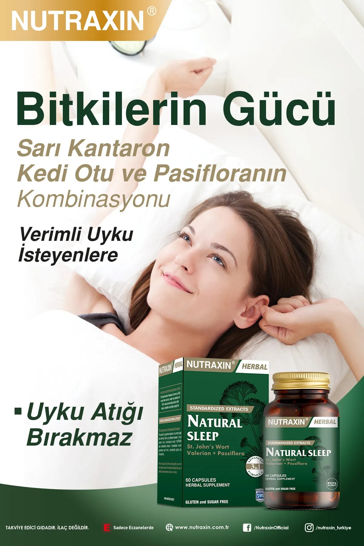 Nutraxin Naturel Sleep 60 Kapsül