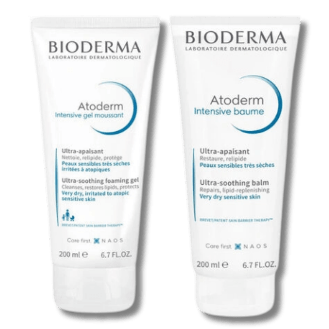 Bioderma Atoderm Intensive Balm ve Orjinal Boy Temizleyici Seti