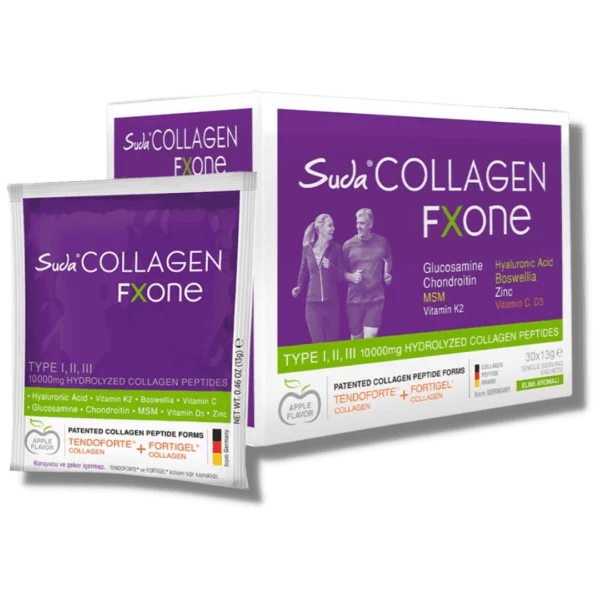 Suda Collagen Fxone Elma Aromalı Kolajen 13gx30 Sachet