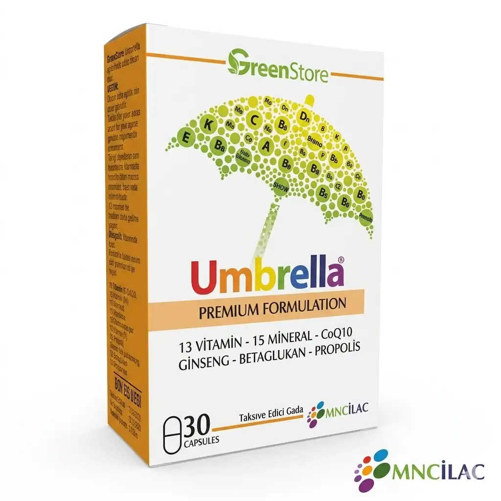 Umbrella Ginseng Multivitamin 30 Kapsül Ürün Fiyatı ve Yorumları