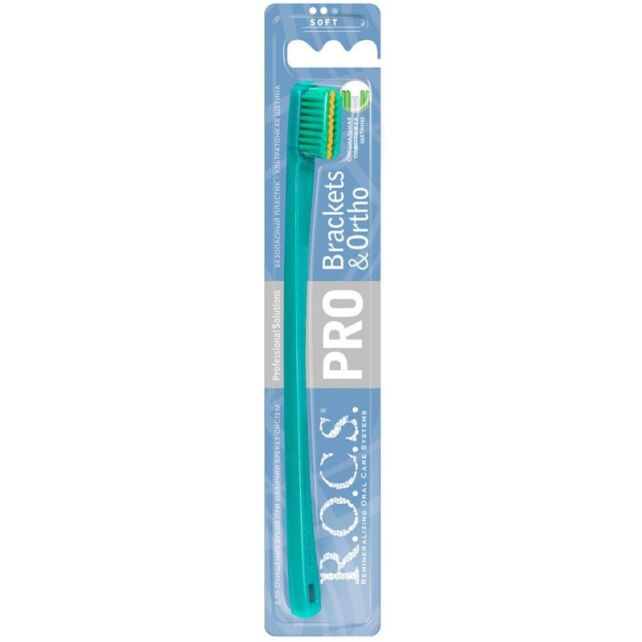 Rocs Pro Brackets Ortho Soft Diş Fırçası - Yeşil